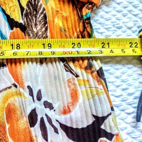 Cato Woman Floral Print Pleaded Top Sz 18-20 - Picture 6 of 8